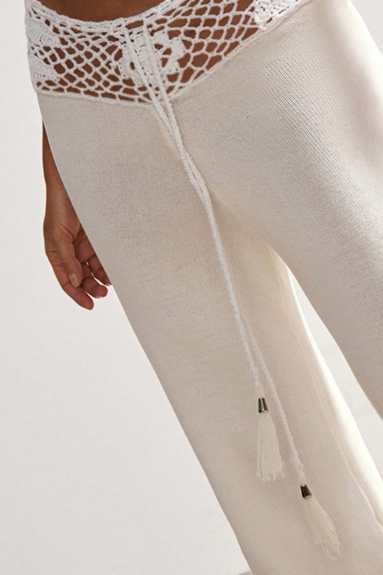 Playa Kirsty Crochet Knit Pants
